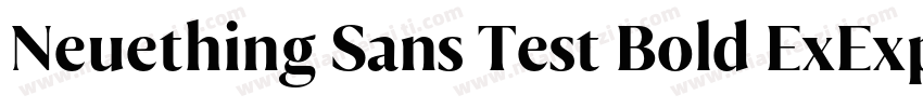 Neuething Sans Test Bold ExExpanded字体转换